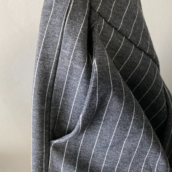 Michel Studio Collection Grey White Pinstripe Pants - Picture 9 of 12